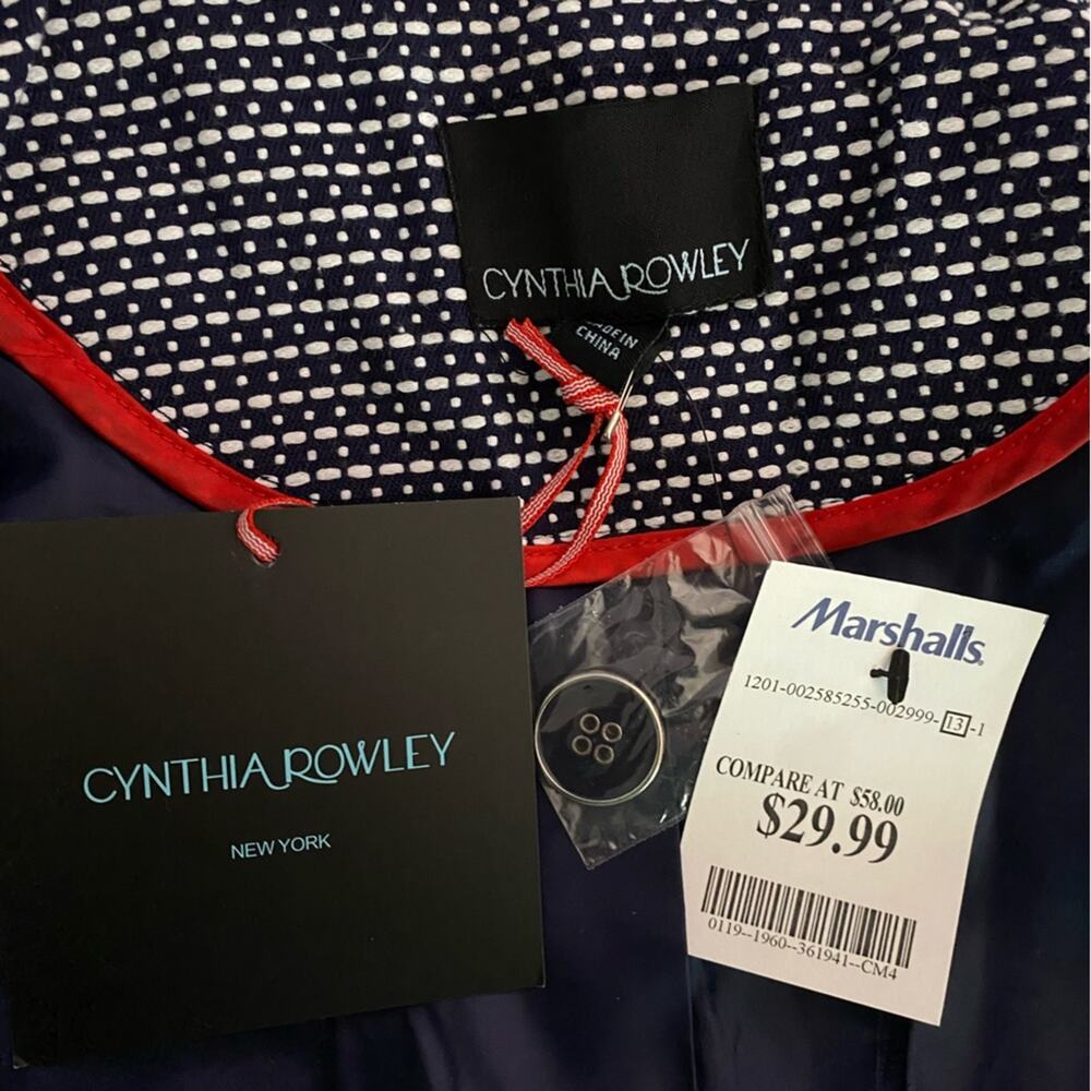 NWT Cynthia Rowley Women’s Blazer Size Medium Color Black and White *See pics - Picture 9 of 10